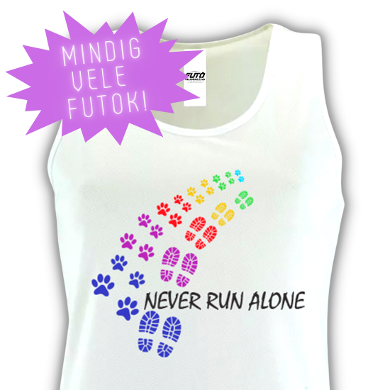 Never Run Alone ujjatlan - női póló