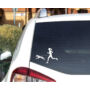 Kép 6/6 - Autómatrica nő kutyával - fehér autó